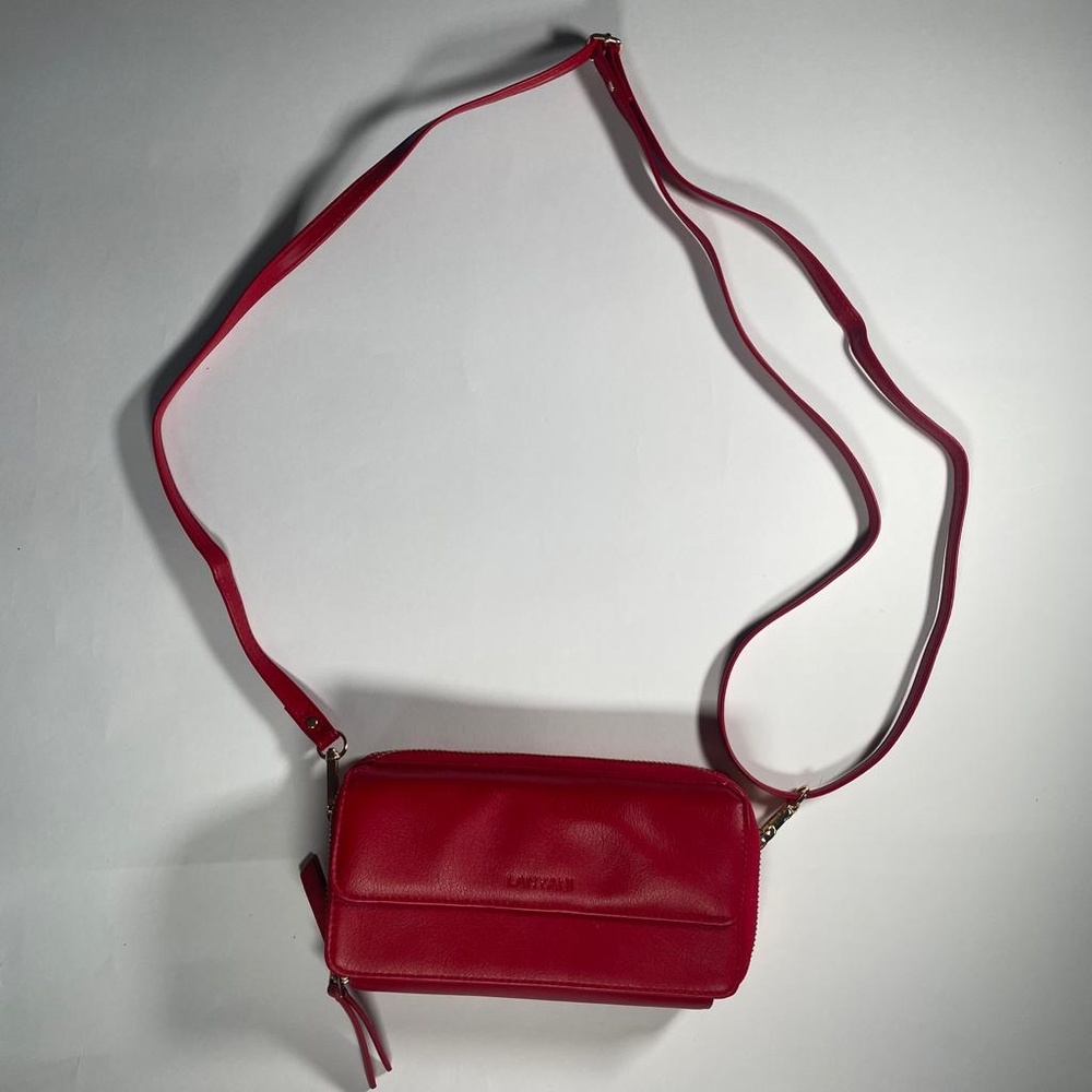 Radiant Red Leather Lanyani Women's Purse Shoulder Bag